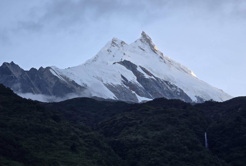 Mt Manaslu View from Samaganu