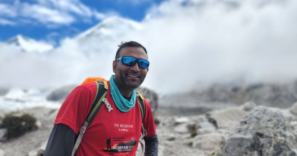 Mr Sali in the Himalayas