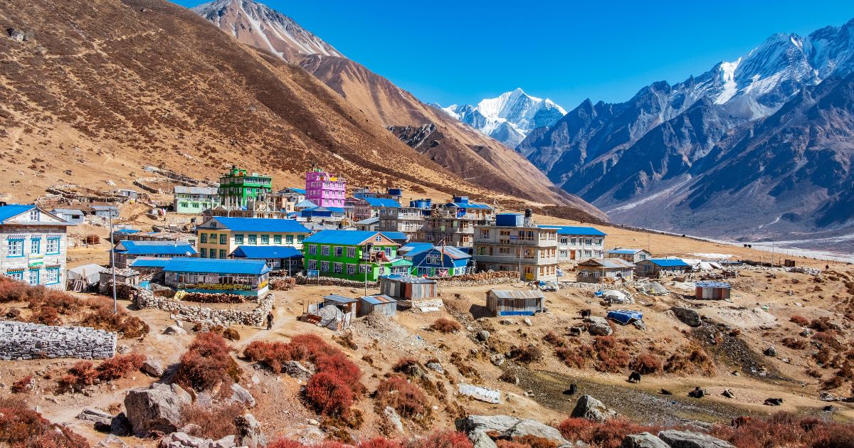 langtang valley trek in Autumn season
